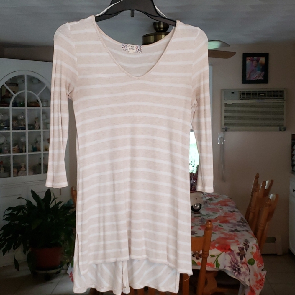 Pink republic 3/4 sleeve shirt